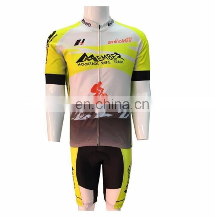 OEM Mountain bike cycling wear top quality short sleeves team cycling jersey clothing manufacturer