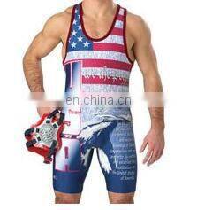 Latest design custom kids wrestling singlets