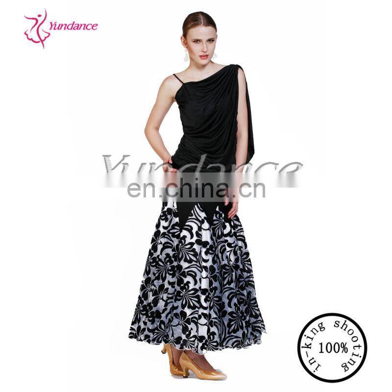 AB028 Black And White Ballroom performance dance wear