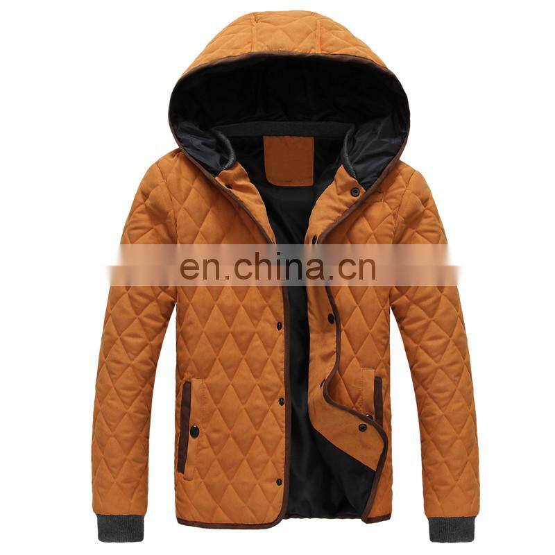 oem manufactures outdoor polyester /cotton warm new product casual padded jackets yellow