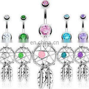 black wholesale titanium plated ball closure rings with gems nose ring lip ring earrings body piercing jewelry rings