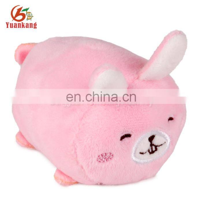 ICTI factory cylinder-shaped cute plush soft animal toy