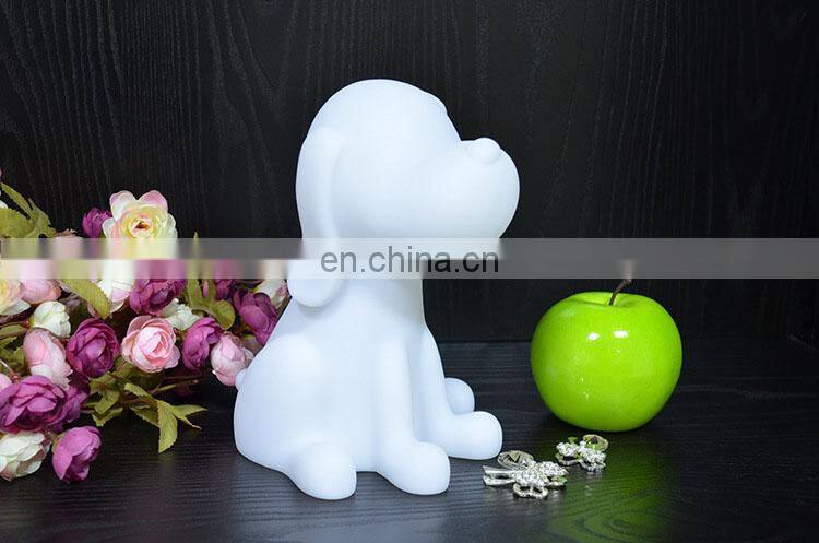 Hot selling PVC battery 3d led lamp night light cartoon cute dog night lights
