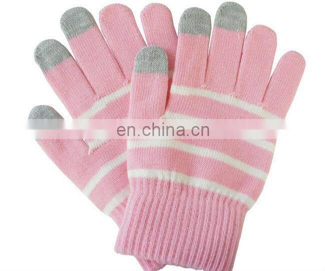 High quality Striped Touchscreen Gloves Winter Gloves for man