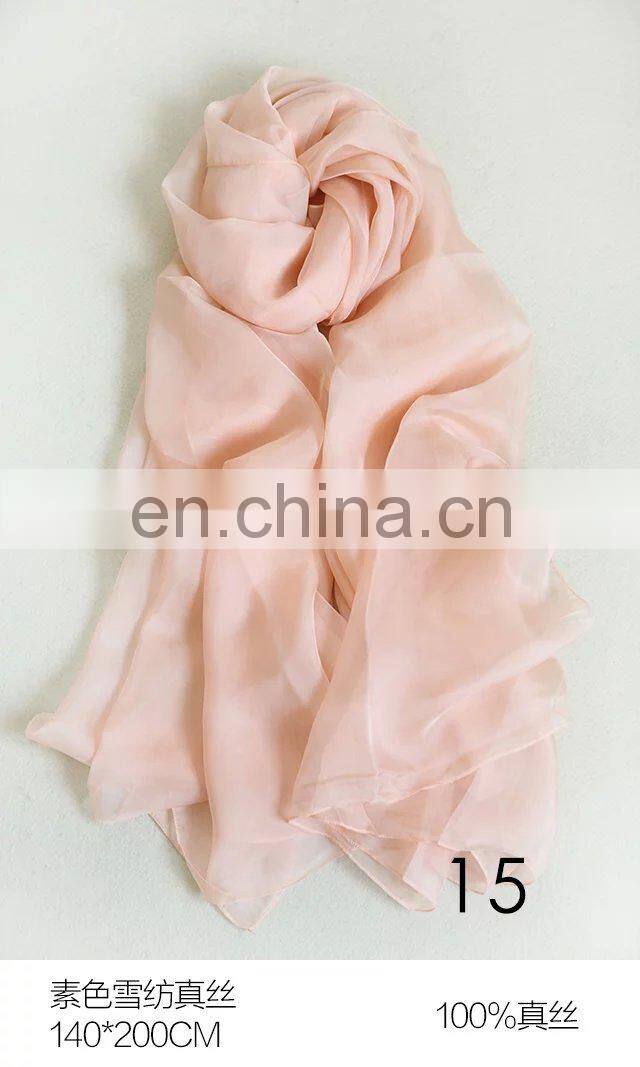 instant hijab white silk scarf for painting pure silk scarf