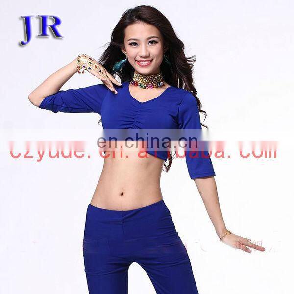 New designs Belly dance practice crop top S-3027#