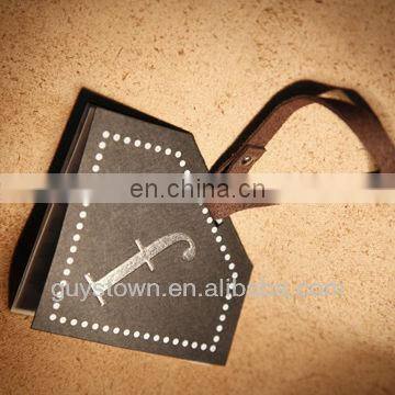 custom private design brand printing paper hang tag for clothing