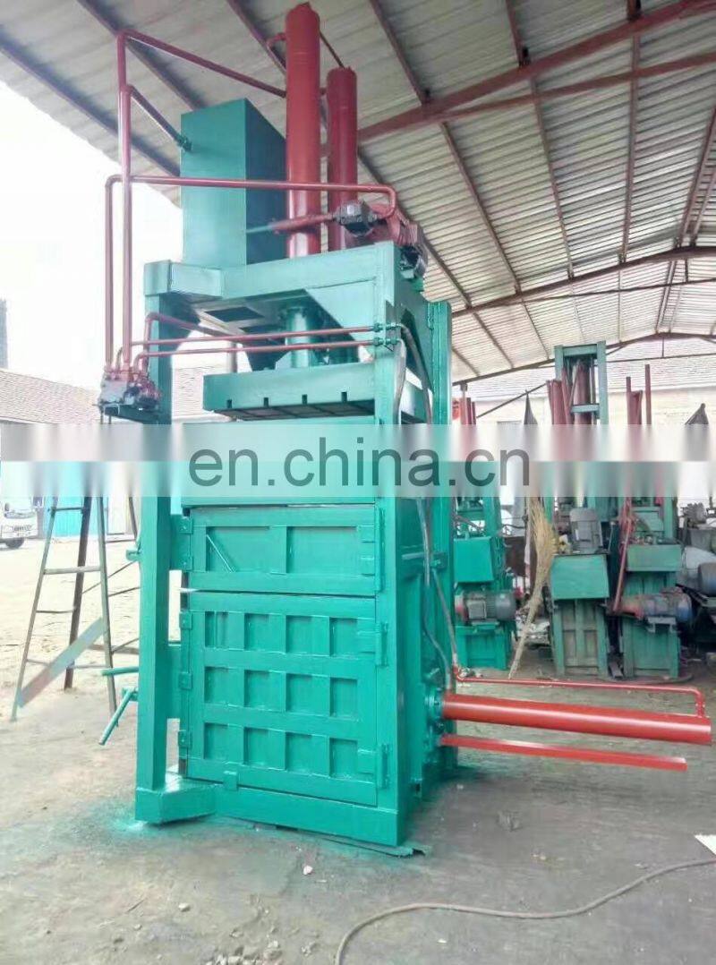 Vertical hydraulic cardboard baling press machine waste paper baler machine clothes bale machine