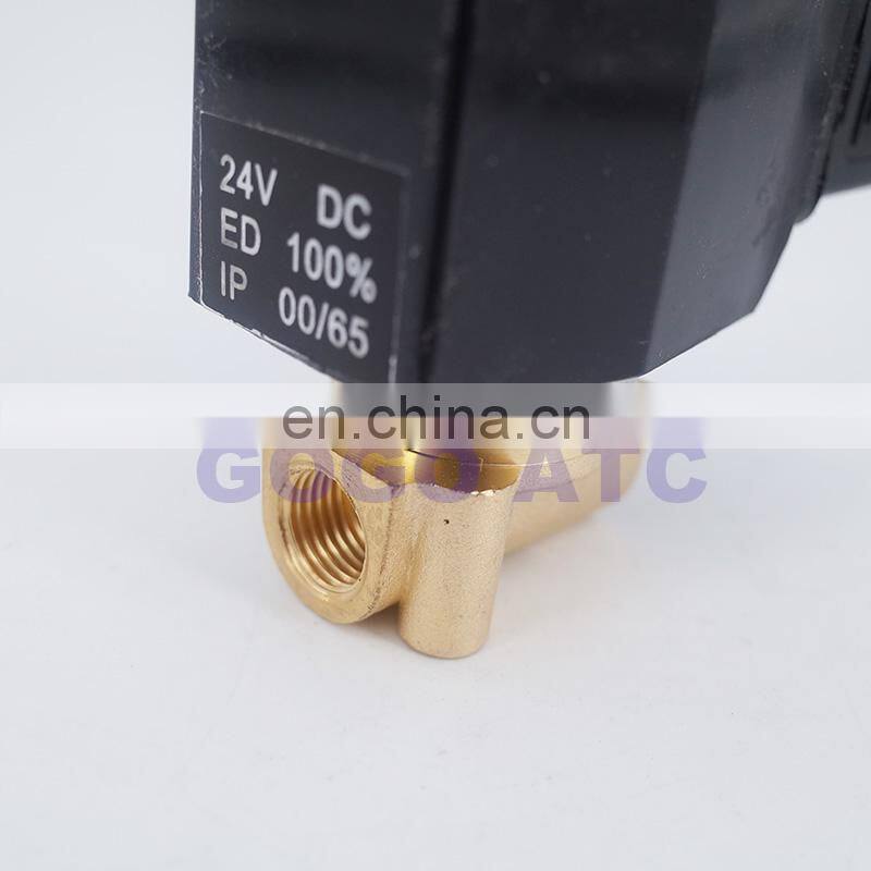 GOGO AC220V 24V DC 12V DC 2 way brass solenoid valve vacuum -1bar to 1bar 1/4 inch normally close vacuum pump solenoid valve