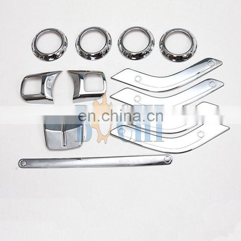 ABS 12pcs car exterior trim kits for JEEP JK