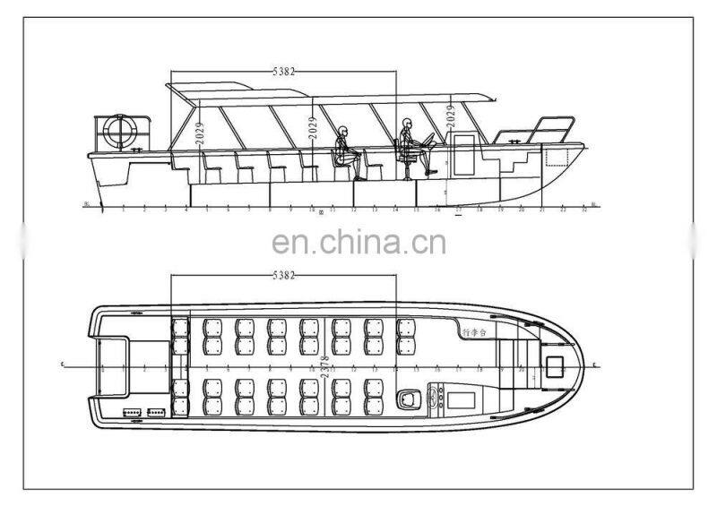 11.8 Meter 30 Persons Passenger Speed Boat