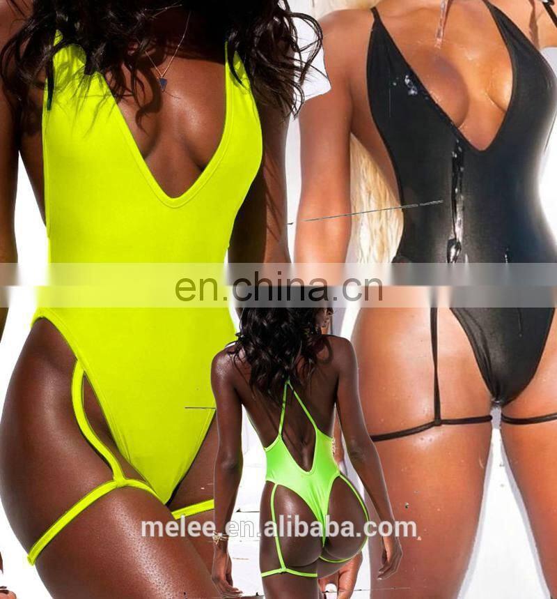 RST Neon Thong bikini custom logo bikinis 2020 women swimwear beachwear buckle swimwear