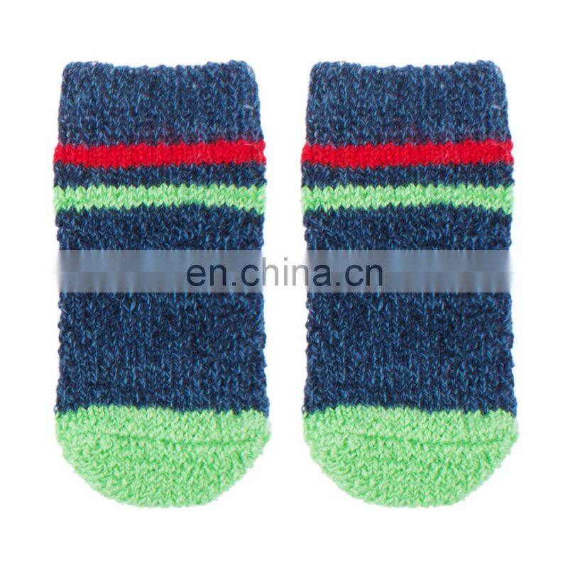 Wholesale Newest Pet Socks Knitted Comfortable Anti-Slip Fleece Dog Socks