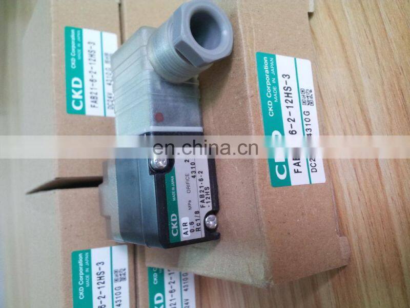 CKD Solenoid valve Japan Solenoid valve FAB21-6-2-12HS-3