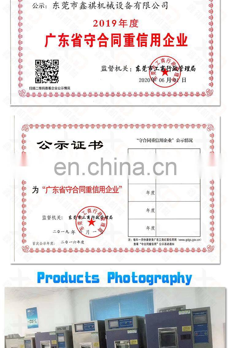 Testing Equipment Environmental Air cooled Cycle Thermal Shock Fast Impact Temperature Test Chamber