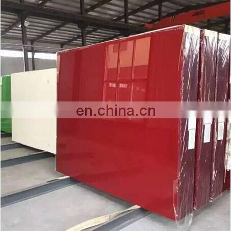 8mm clear toughened glass with polished edge