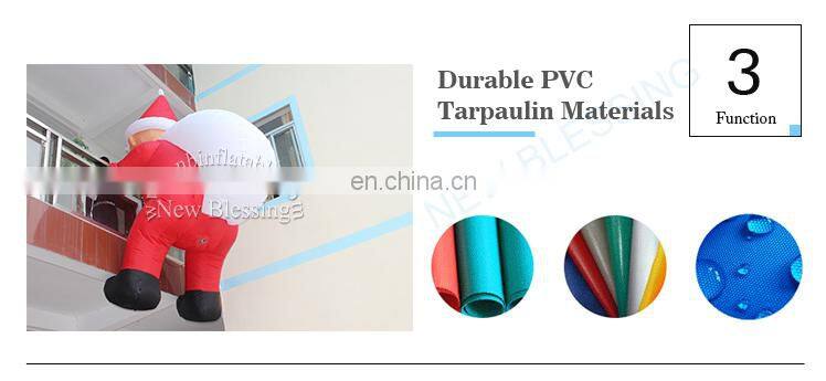 2019 new hot sale workshop PVC giant inflatable santa claus costume christmas ballon for holiday parade NB006-6