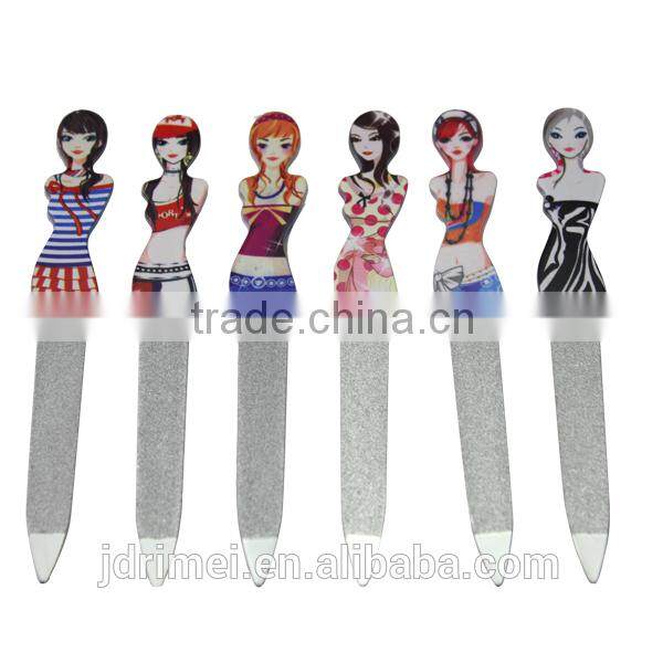 Lady shape nail file series /sand paper nail file/coforful nail file wholesale