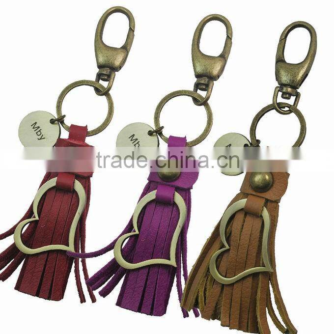 Leather Keycain with rivets