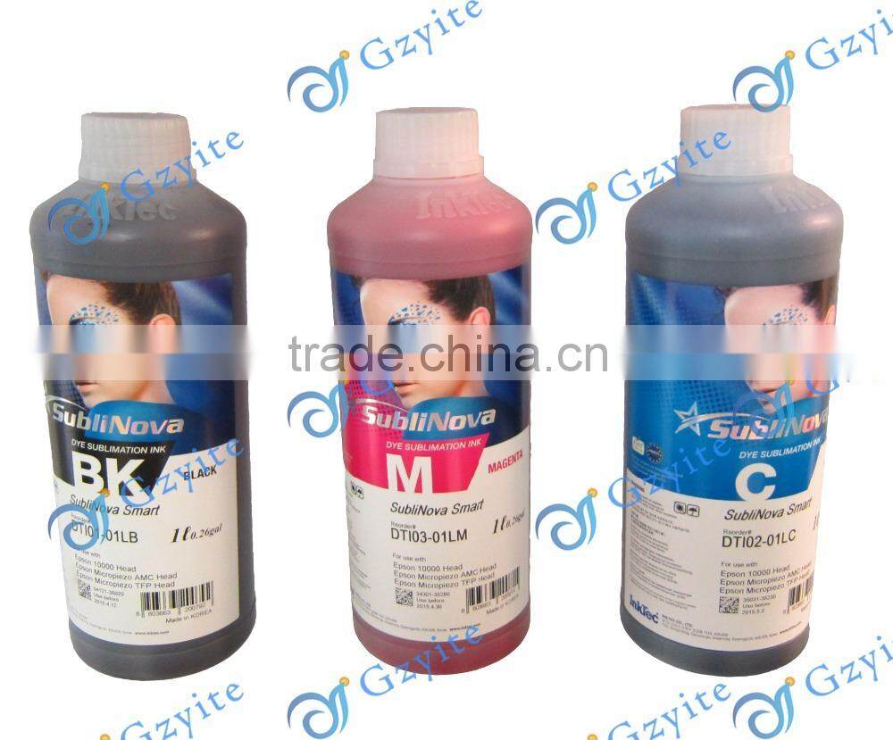 Guangzhou supplier korea sublimation ink for EPS DX5 DX7 printhead sublimation machine