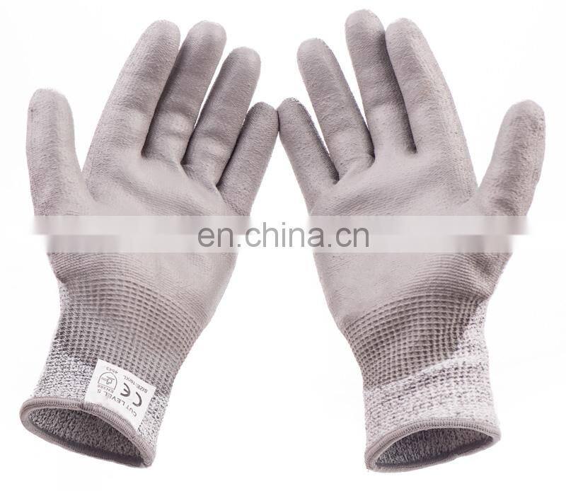 Anti Cut Level 5 HPPE Nitrile Sandy Anti Cut Gloves