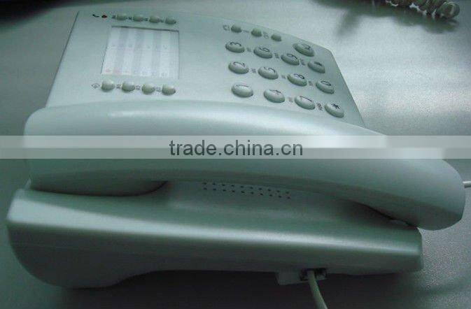 decorated basic corded telephone with one -touch memory function