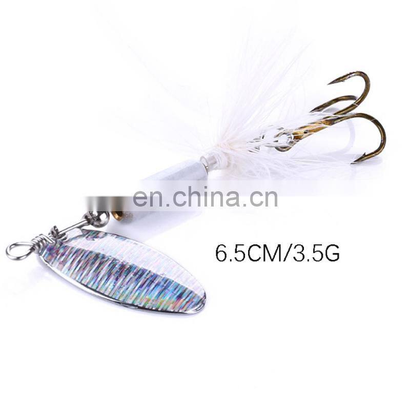 65mm 3.5g Spinner Fishing High Quality Wholesale Exported Fishing Bait Metal Artificial Fishing Lure
