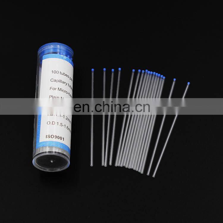 High quality non heparinized glass capillary tube plain