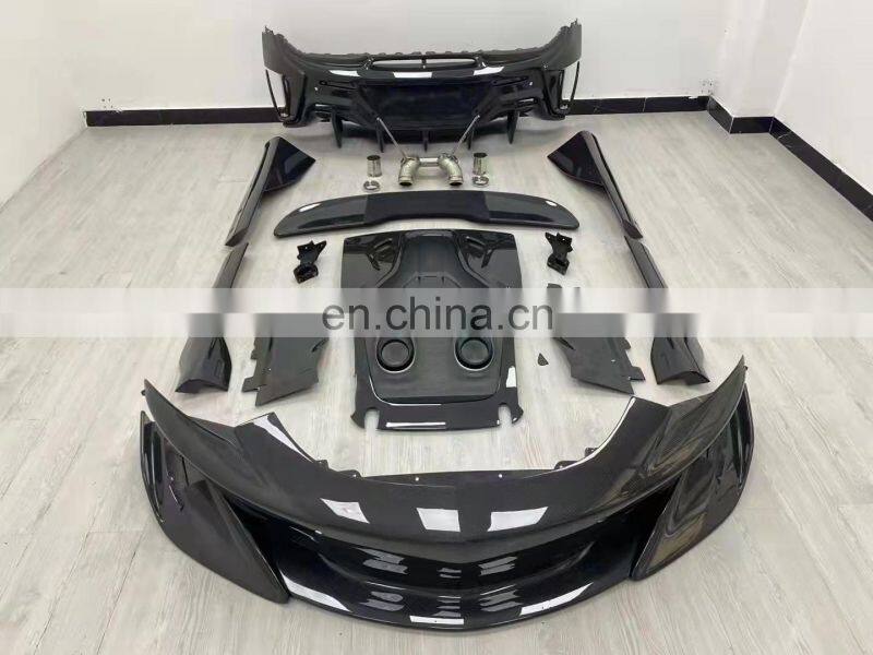 Runde Carbon Fiber Front Bumper Rear Bumper Side Skirt Spoiler Hood For Mclaren 540C 570S Upgrade 600LT Style Body Kit