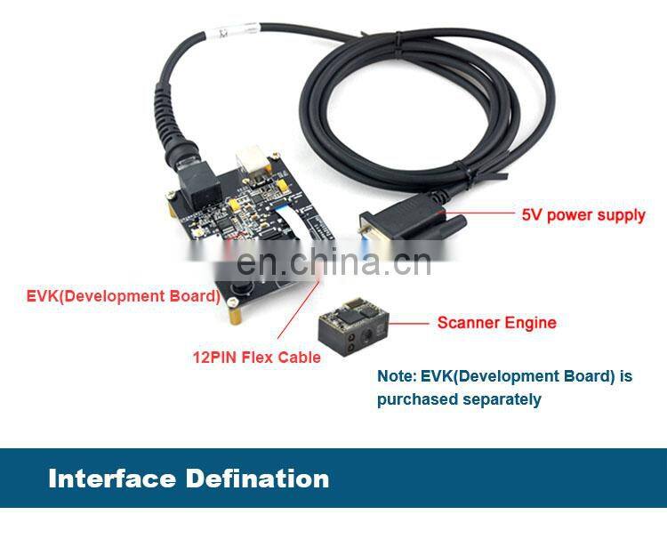 Scan Code Terminal ATM VTM Embedded RS232 USB Mini CMOS 2D 1D Barcode QR Scanner Module