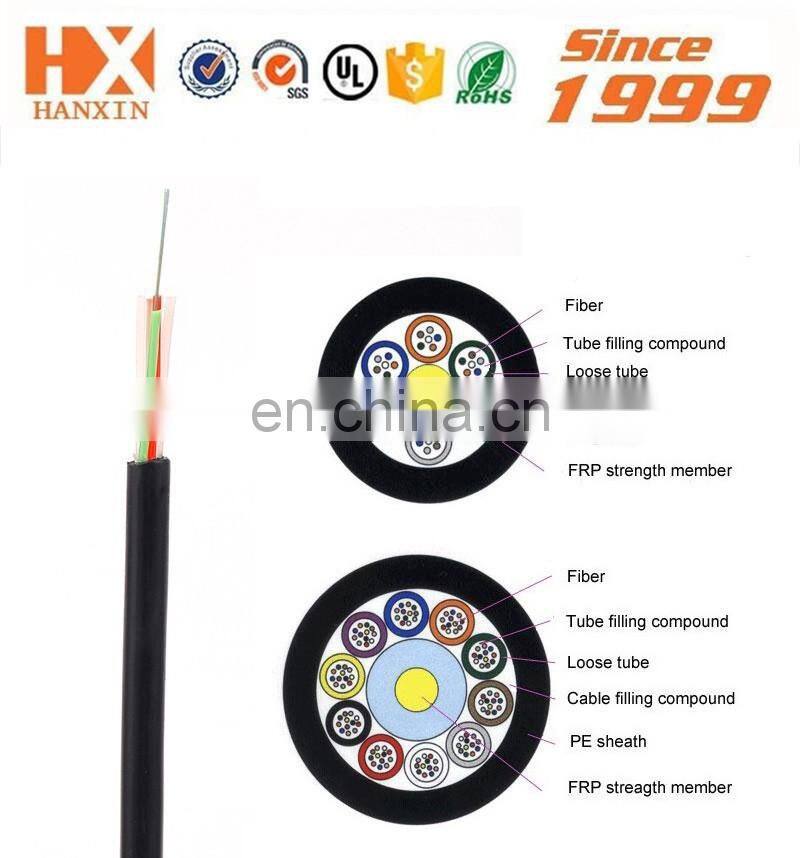 Chinese supplier Outdoor 6/12/24 Core Duct Aerial Optical Fiber Cable