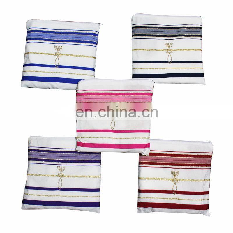 Large Polyester Prayer Shawl Arab Scarf Prayer Pentacost Israel Prayer Talit Shawls Isreal