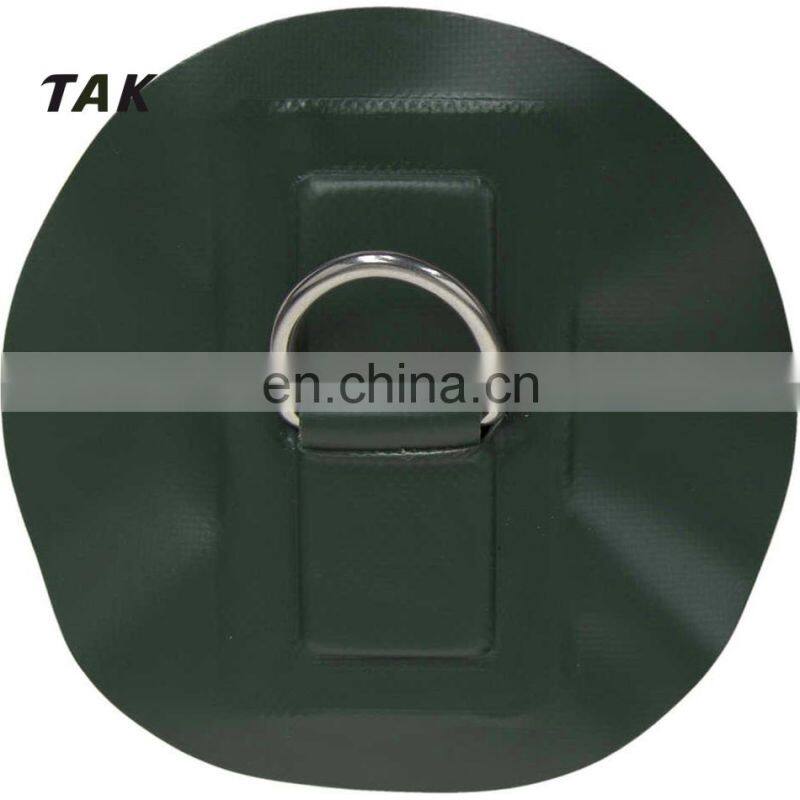 14cm Diameter Stainless Steel D-Ring Replacement Patch PVC for RIB Inflatable Boat