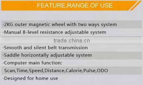 Magnetic Recumbent Fitness Bike RB8430 made in China