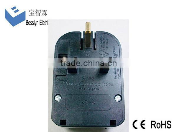 First-rate Quality CE ROHS BSI Approved UK type plug power cord/uk 3 pin power cord with fuse/uk power cable