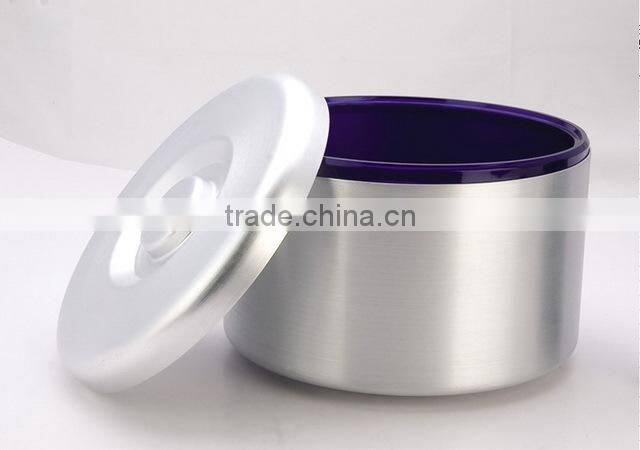 10L Oval Shaple Aluminum Ice Bucket with plastic inner