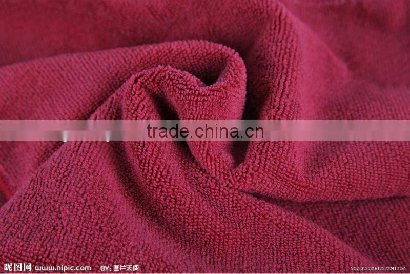 plain microfiber cleaning towel fabric polyester