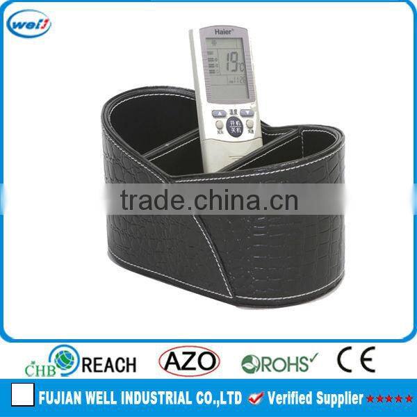 High end PU leather office desk organizer set wholesale