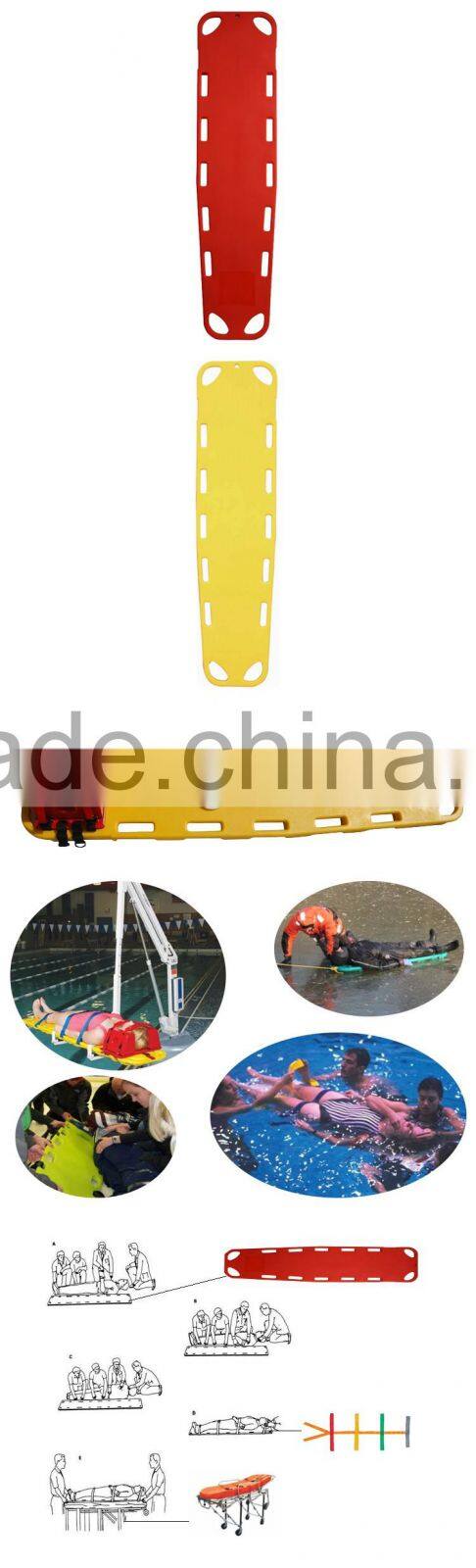 Can float on water of LLDPE Cervical spine immobilization