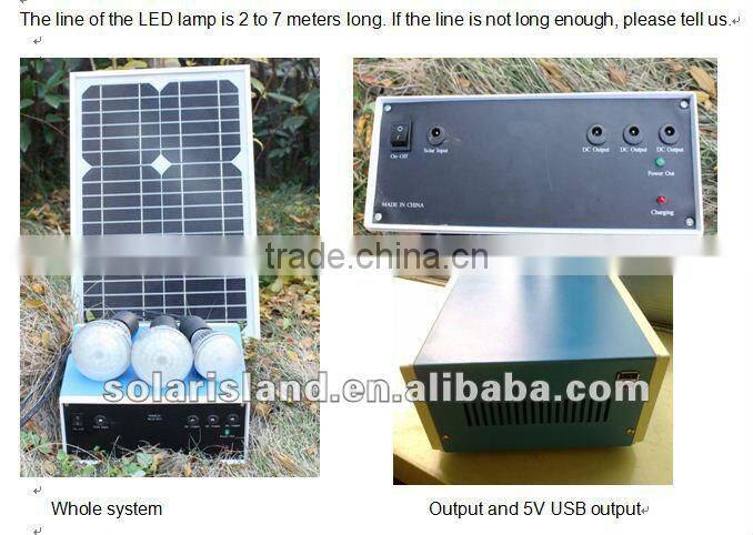 High quality portable 15W solar lighting system