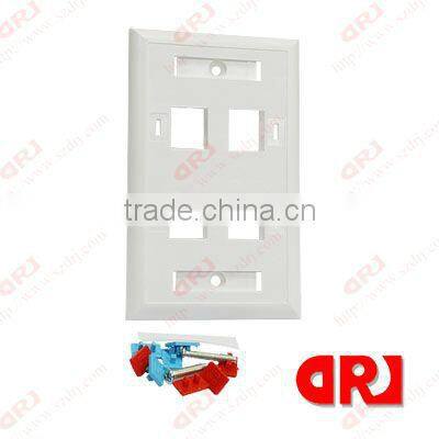 Cat5e 4 ports with label face plate