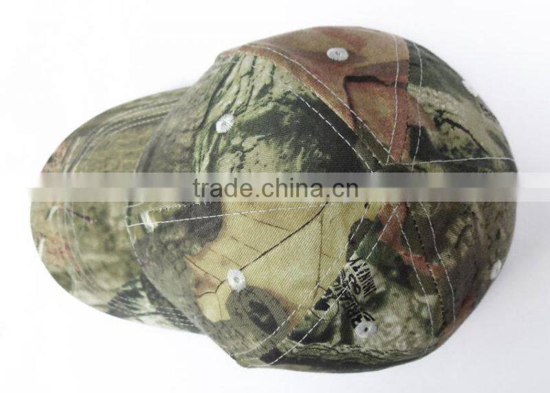 customize camo cap with embroidery logo