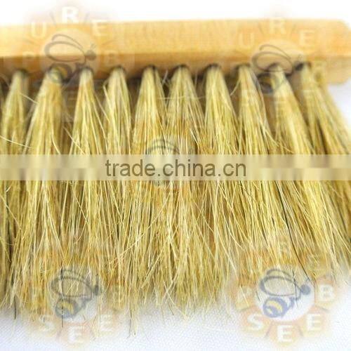 Double row bee bristle brush for beekeeping cleaning bee brush