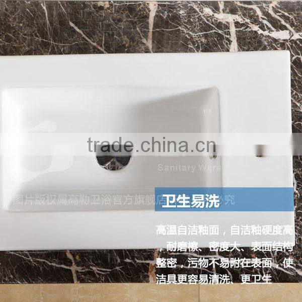 GA-2093 Rectangular slimline kitchen ceramic sink