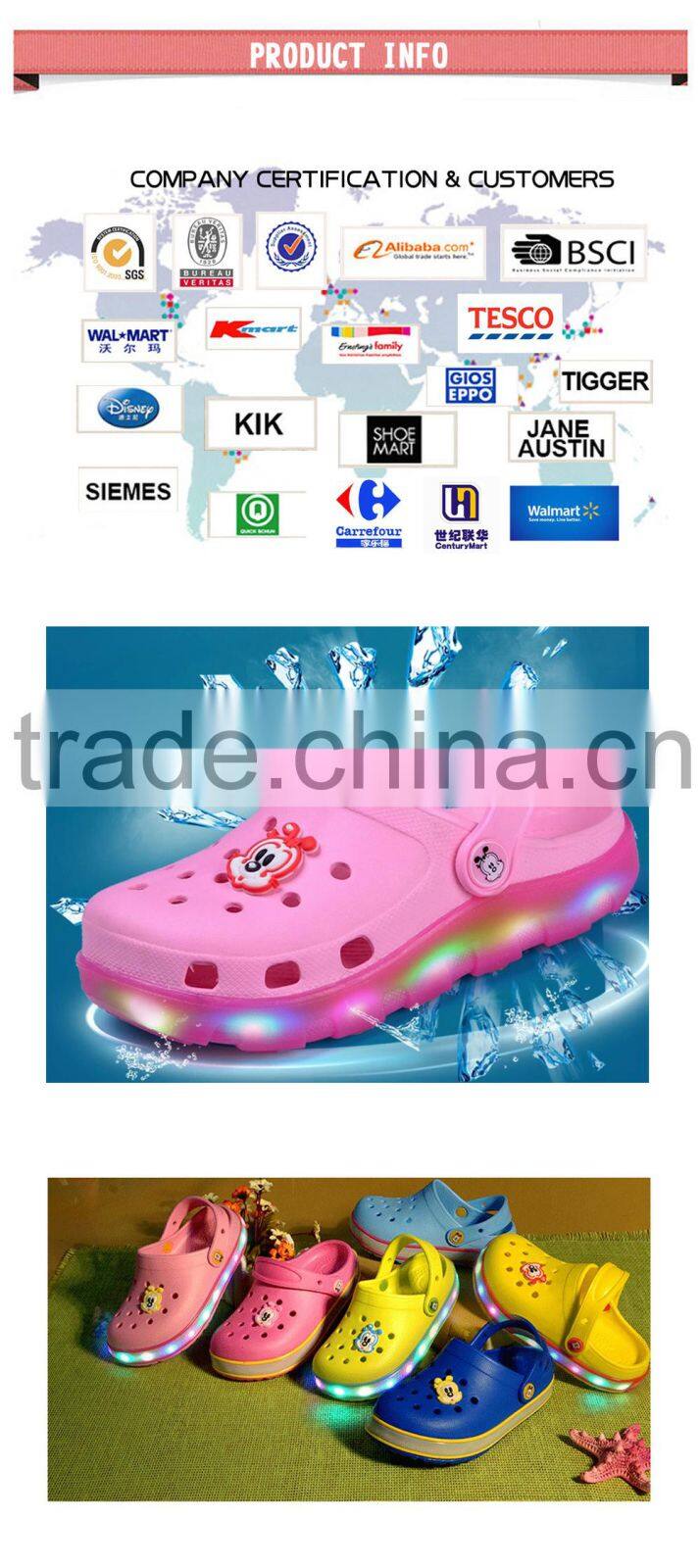 Hot sale interesting cartoon comfortable slipper with led