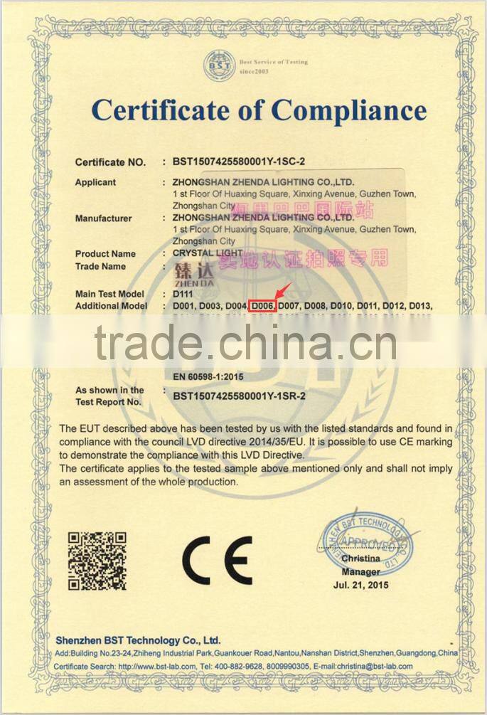 crystal chandelier lighting crystal ceiling decoration