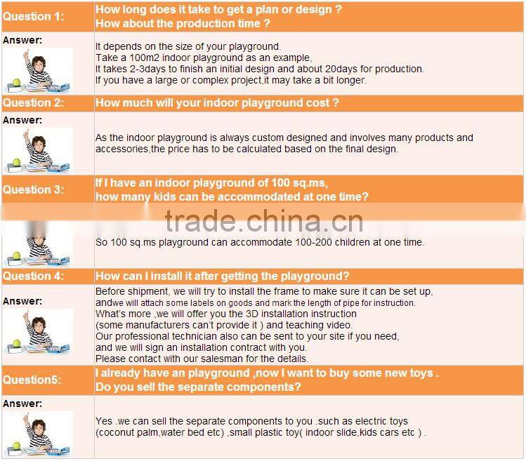 Top quality&service lovely candy theme kids indoor soft play structure