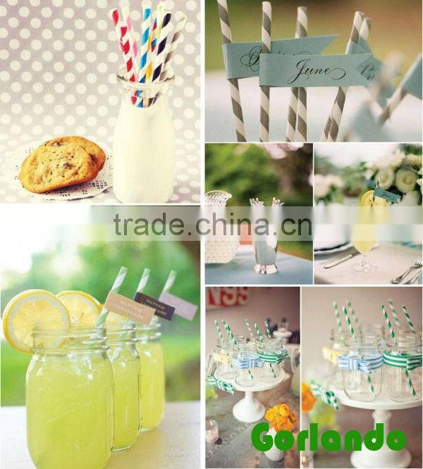 Wholesale Party Printed Paper Straw