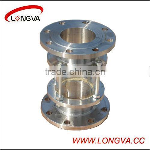 sanitary stainless steel straight flanged sight glass