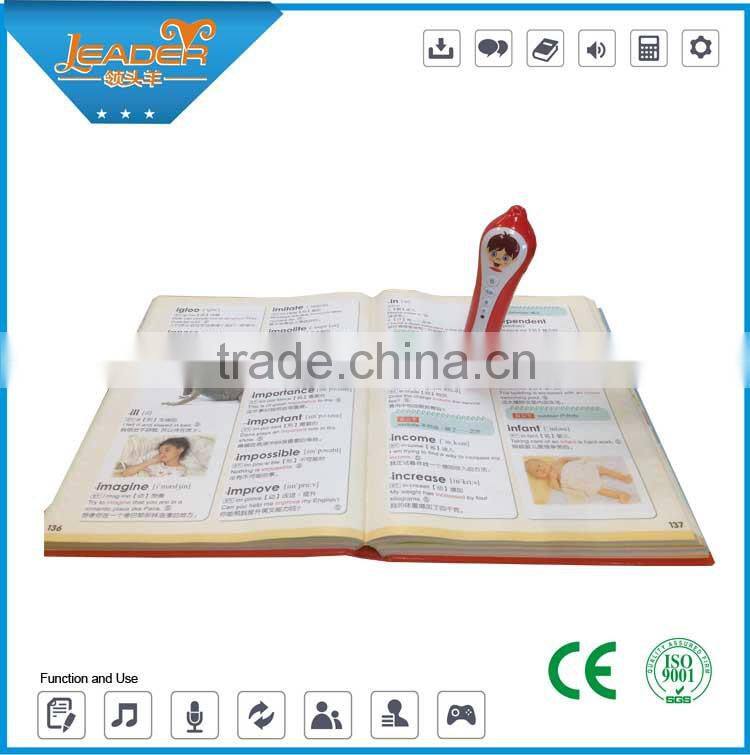 OEM/ODM Educational toys Tell story reading pen with audio English Chinese Pictures Dictionary